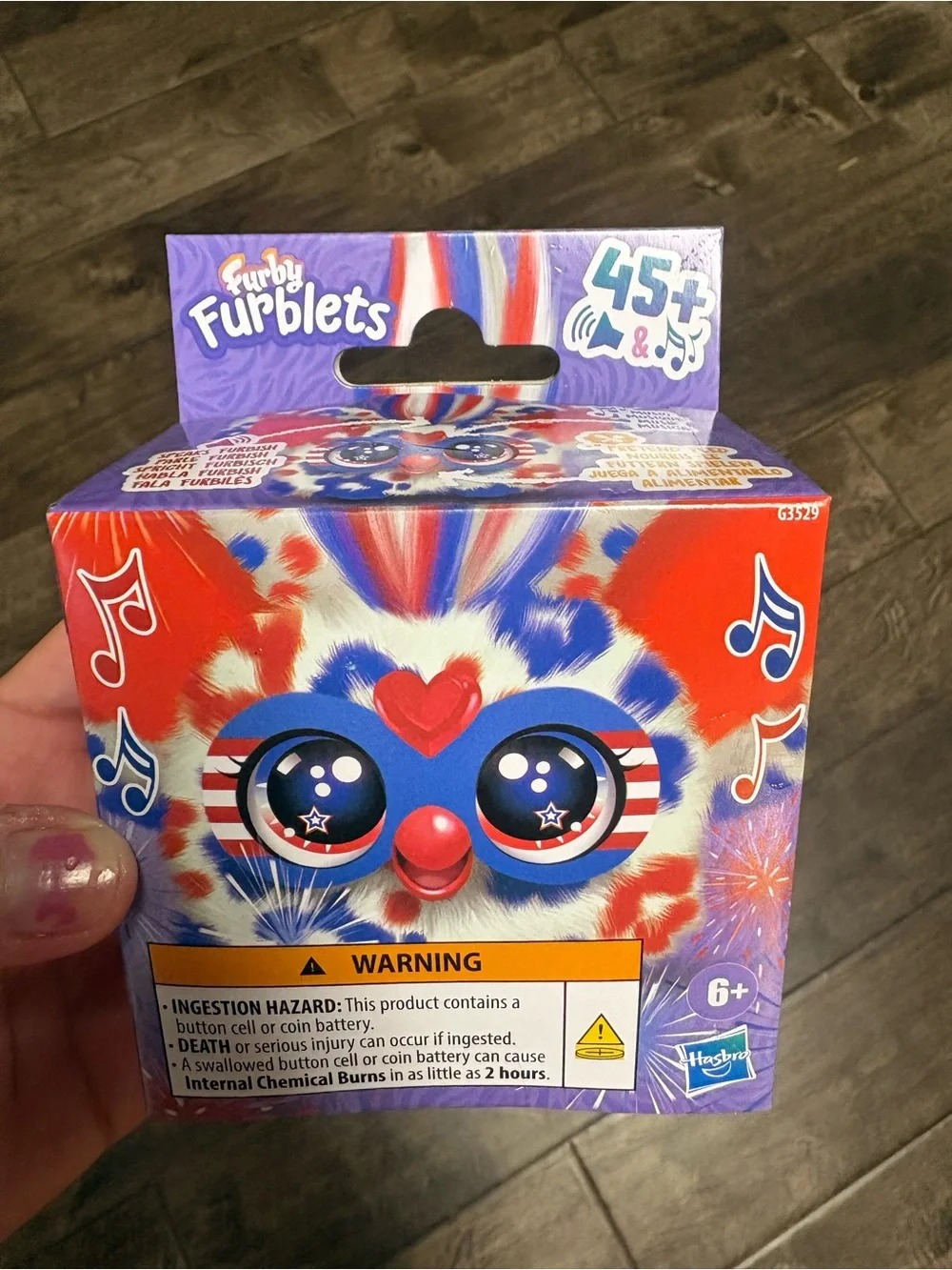 Hasbro Furby Furblets Plush - Red, White & Blue Star-Eye Design
